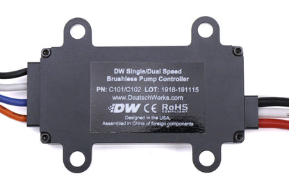 DET9-441-C102-0900 DeatschWerks DW440 440lph Brushless Fuel Pump w/ Dual Speed Controller - Universal,