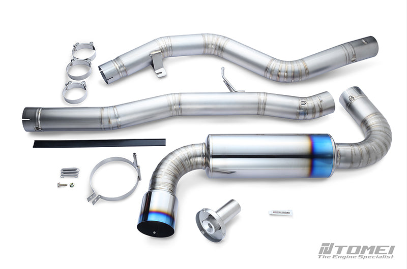 TOMTB6090-TY06A Tomei Single Exit Full Titanium Expreme Ti Exhaust Muffler Kit Type-R - 2020-2021 Toyota A90 Supra,