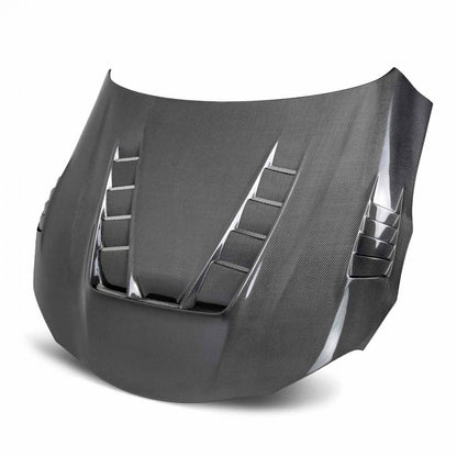 SEIHD20TYSUP-TV-DS Seibon Carbon Fiber TV-Style Double-Sided Hood - 2020+ Toyota Supra,