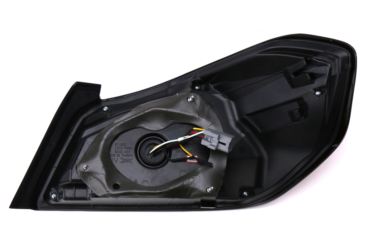 SCDLT-WRX15RLED-SQ-TM Spec-D Sequential LED Tail Lights - 2015+ WRX / STI-Chrome-Red Lens-Red LED Bar,