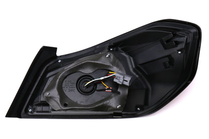 SCDLT-WRX15RLED-SQ-TM Spec-D Sequential LED Tail Lights - 2015+ WRX / STI-Chrome-Red Lens-Red LED Bar,