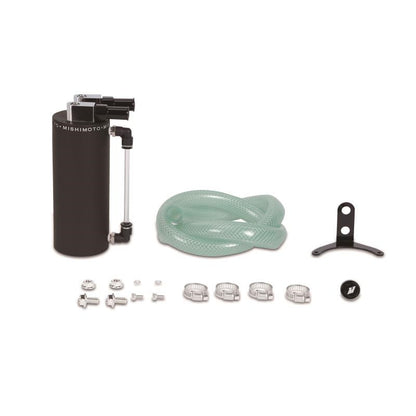 MIMMMOCC-SAWBK Mishimoto Wrinkle Small Aluminum Oil Catch Can - Universal-Black,