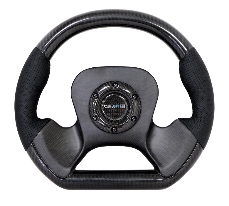 NRGST-X10CF NRG Carbon Fiber Steering Wheel 320mm Carbon Fiber Center Plate - Universal,