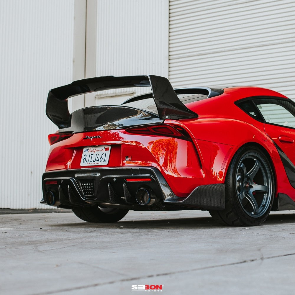 SEIRS20TYSUP-TD Seibon TD-Style Carbon Fiber Rear Spoiler 2020+ Toyota Supra GR,