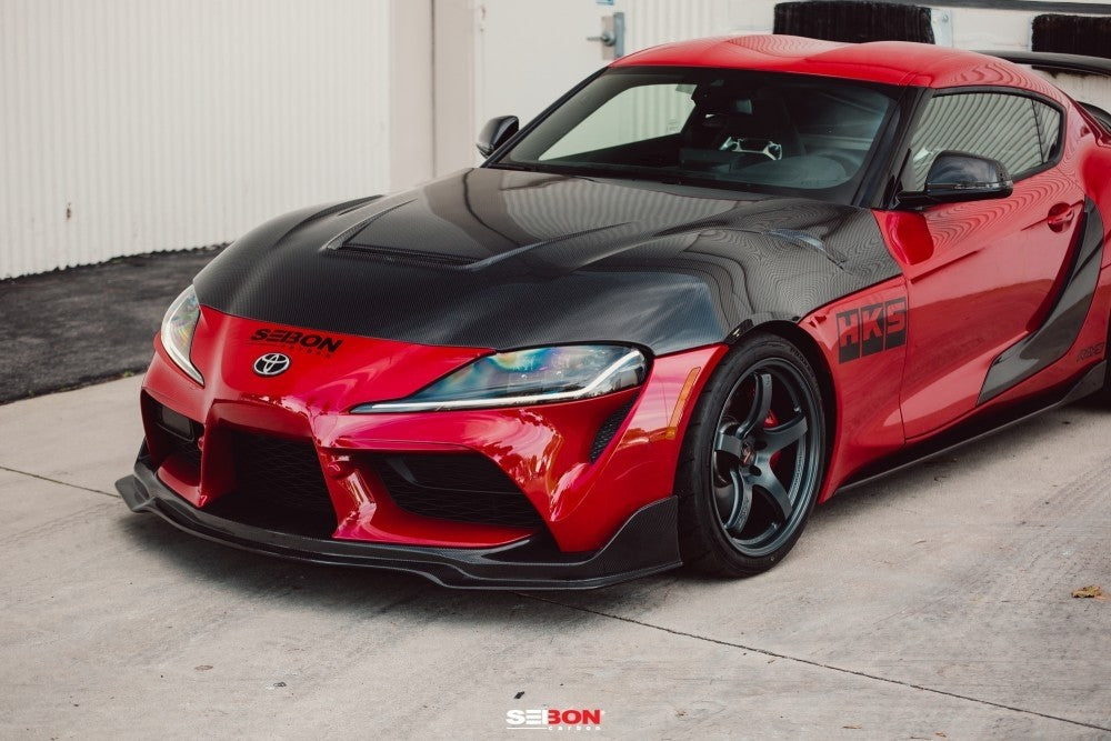 SEIHD20TYSUP-VS-DS Seibon VS-Style Double-Sided Carbon Fiber Hood - 2020 Supra,