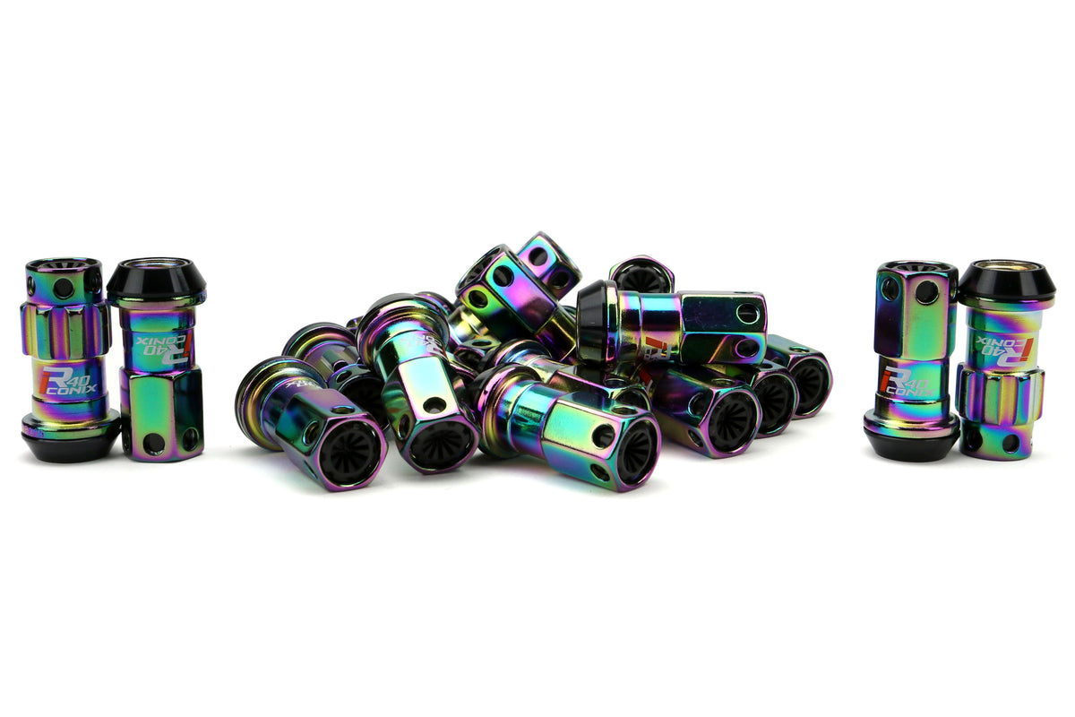 KICWRIF13NK Project Kics R40 Iconix Lug Nuts W/ Lock - 2015+ WRX / 2015+ STI / 2013+ FT86-Neo Chrome,