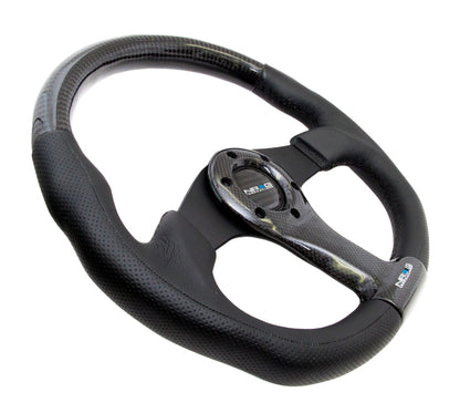 NRGST-013CFBK NRG 315mm Carbon Fiber Steering Wheel With Black Stitching - Universal,