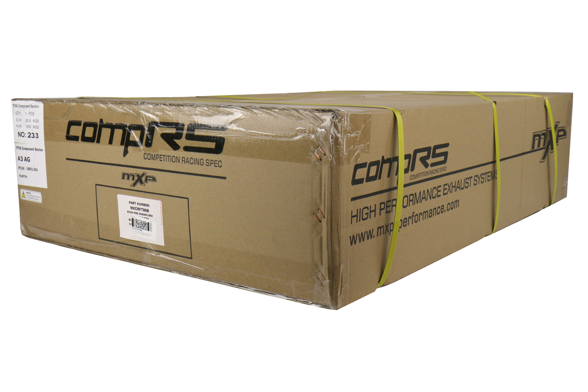 MXPMXCRFT86B MXP Comp RS TI Tips Catback Exhaust System Blue Tips - 2013+ FT86,