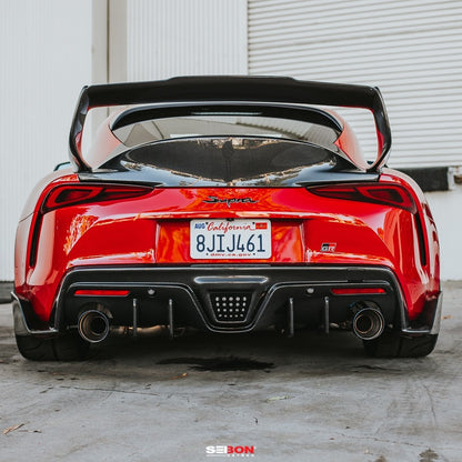 SEIRS20TYSUP-TD Seibon TD-Style Carbon Fiber Rear Spoiler 2020+ Toyota Supra GR,