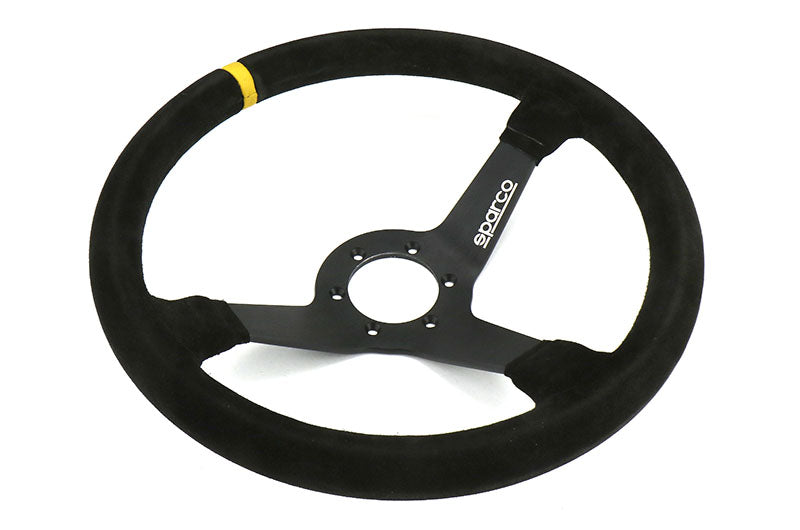 SPR015R345MSN Sparco R 345 Black Suede Steering Wheel - Universal,