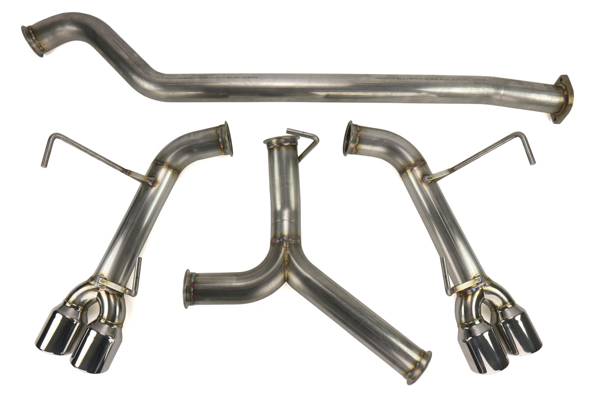 ETS200-30-EXH-007 ETS Catback Exhaust System - 2015+ WRX / STI-Extreme-No Resonator-Polished Tips,