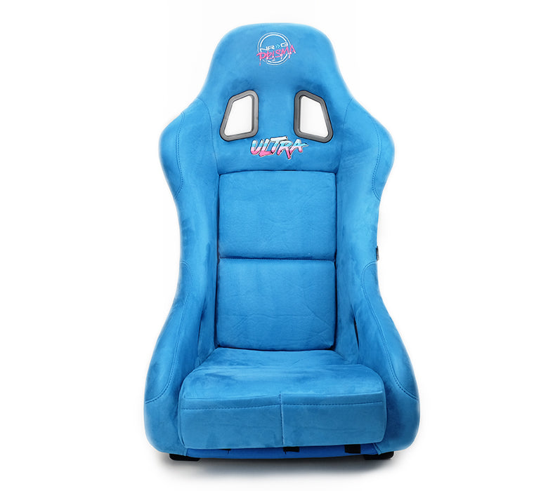 NRGFRP-303BL-ULTRA NRG Innovations FRP Bucket Seat ULTRA Edition with peralized back, Blue Alcantara material,