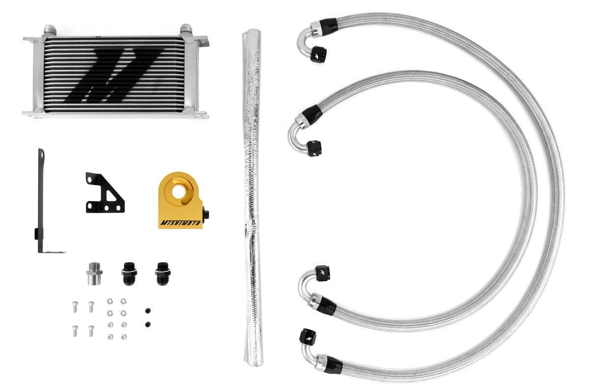 MIMMMOC-STI-15T Mishimoto Oil Cooler Kit - 2015+ STI -Silver with Thermostat,