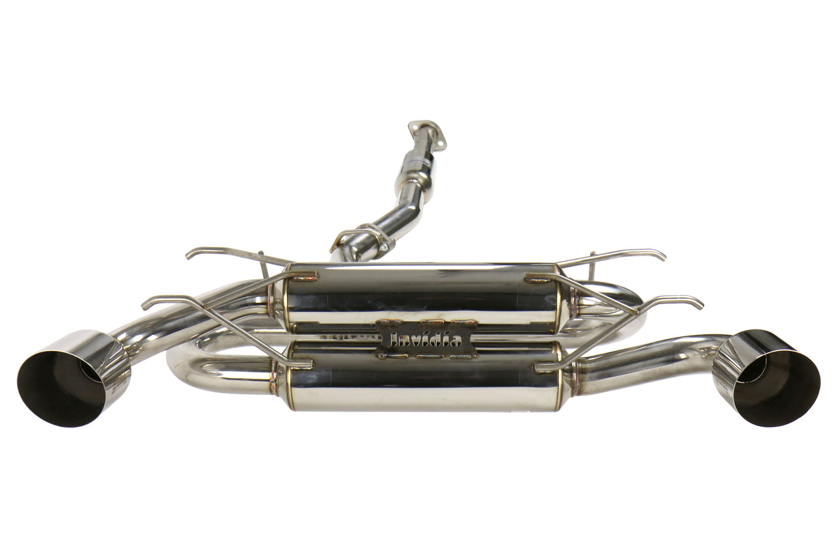 INVHS12SST7GM1SS Invidia Gemini (R400) Dual Tip Exhaust - 2013+ FR-S / BRZ / 86-Stainless Tips,