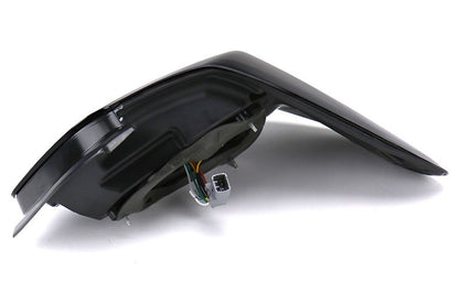 SCDLT-WRX15BBLED-SQ-TM Spec-D Sequential LED Tail Lights - 2015+ WRX / STI-Glossy Black-Tinted Lens-White LED Bar,