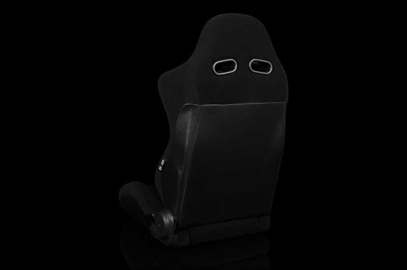 BRMBRR2-BKBS Braum Advan Series Sport Seats - Black Cloth Pair - Universal,