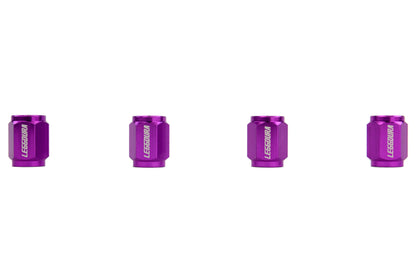 KICWCKIVP Project Kics Leggdura Valve Cap Set - Universal-Purple,