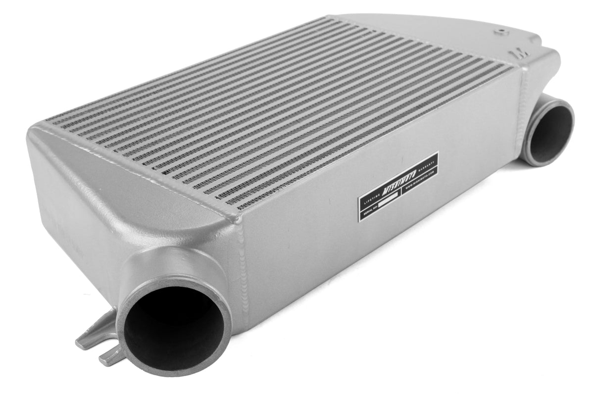 MIMMMTMIC-WRX-15BSL Mishimoto Performance Top Mount Intercooler and Charge Pipe Kit - 2015+ WRX-Black Pipe, Silver Intercooler,