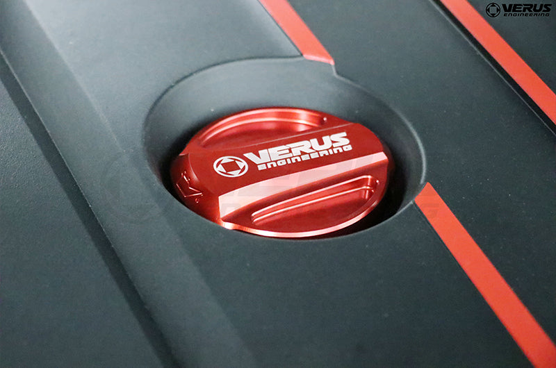 VERA0246A-RED Verus Engineering Oil Cap Cover Red - Toyota Supra 2020+,