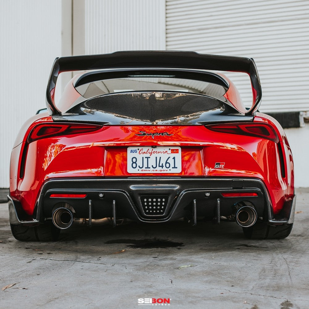 SEIRS20TYSUP-TD Seibon TD-Style Carbon Fiber Rear Spoiler 2020+ Toyota Supra GR,
