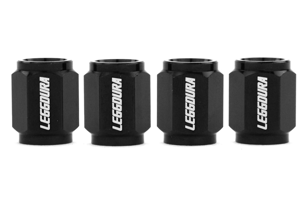 KICWCKIVK Project Kics Leggdura Valve Cap Set - Universal-Black,